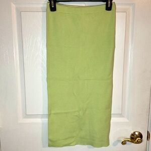 ZARA Lime Green Pencil Skirt Size Small
